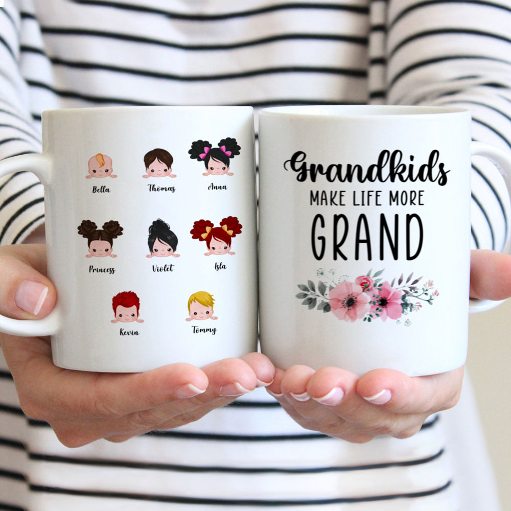 Personalized Mug - Grandkids Make Life More Grand