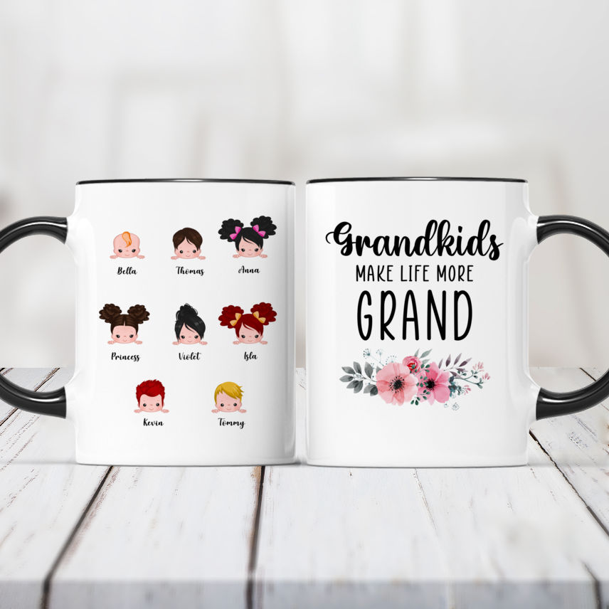 Personalized Mug - Grandkids Make Life More Grand