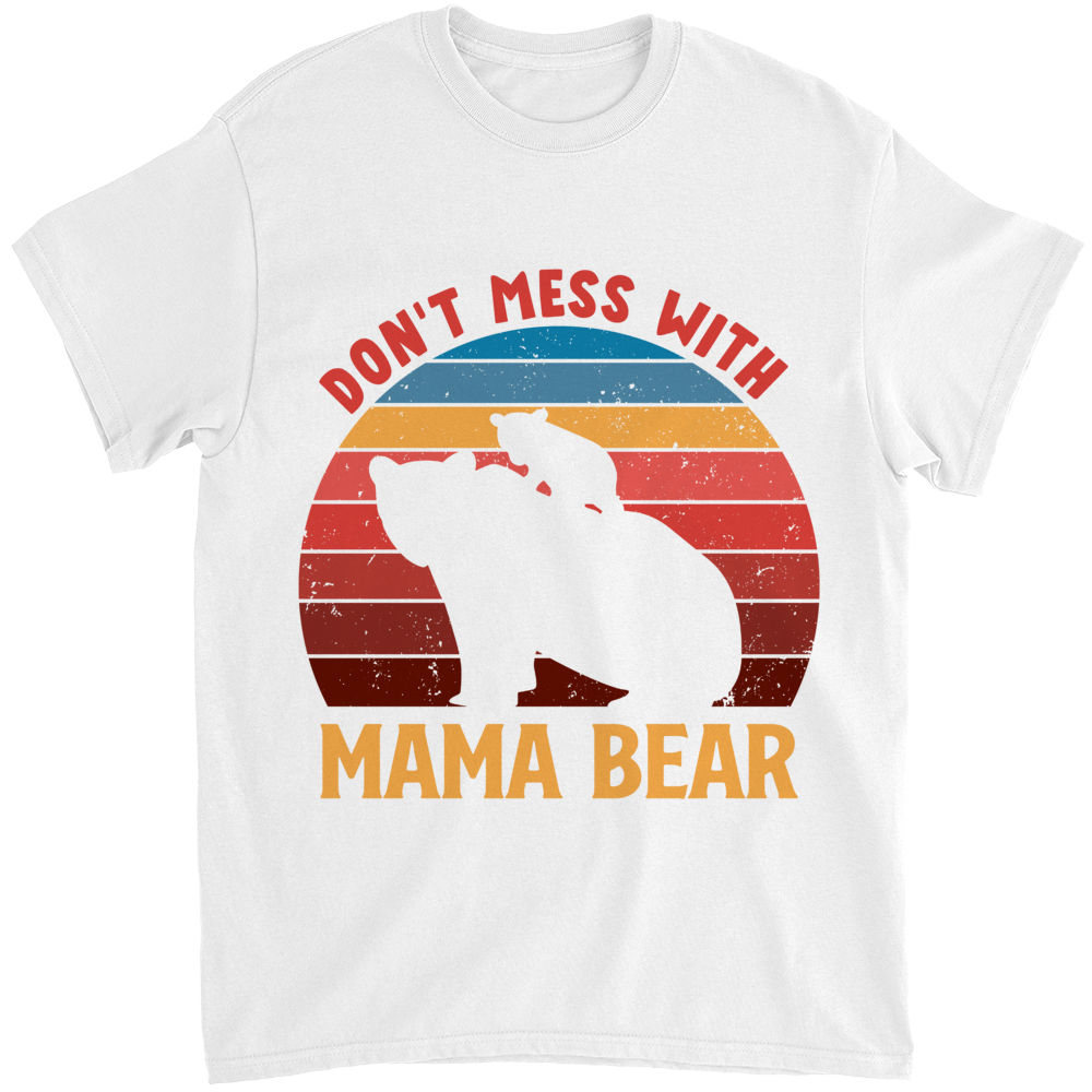 Vintage Mothers Day Don't Mess with Mama Bear Gifts Poster