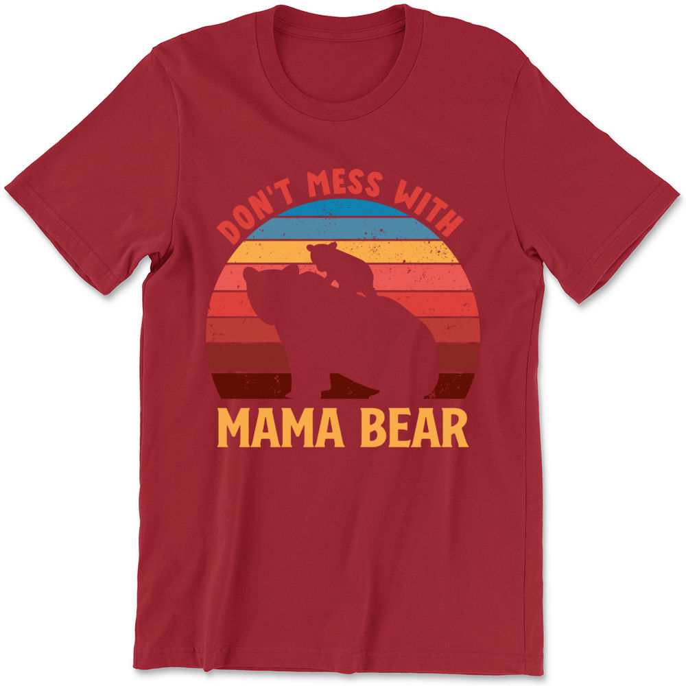 Vintage Mothers Day Don't Mess with Mama Bear Gifts Poster