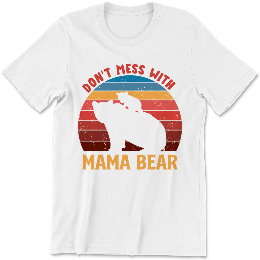 Vintage Mothers Day Don't Mess with Mama Bear Gifts Poster