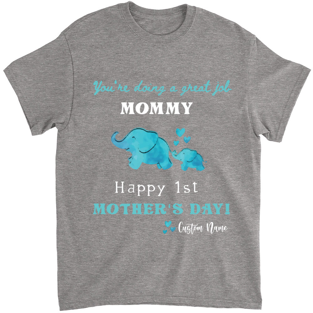 Mommy Happy Mothers Day Elephant T- Shirt Mommy Happy Mothers Day Elephant T- Shirt