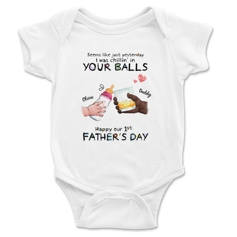 Dads first best sale fathers day onesie