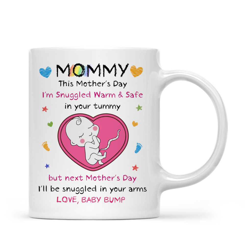 Personalized 1st Mother Day Gift for New Mom, I Know I'm Just a Little  Bump Mug