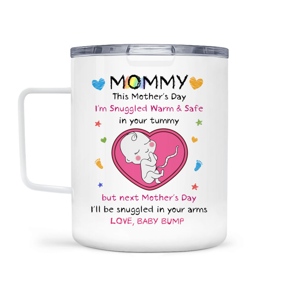 Personalized New Mom Mug, Custom New Mom Gift, Promoted To Human Mom Mug,  Baby Shower Gifts, Baby Announcement Gift For New Mom, Mom Gifts