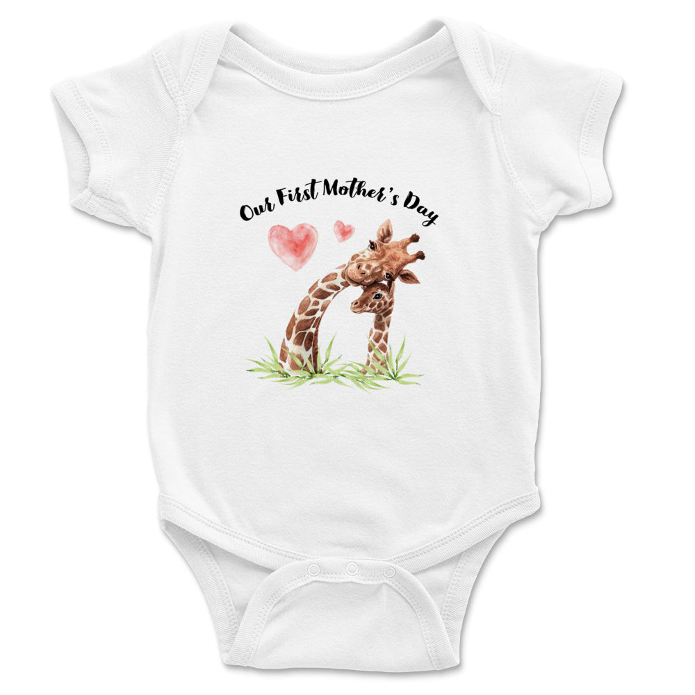 Mother's Day - Our First Mother's Day Giraffe Onesie_2