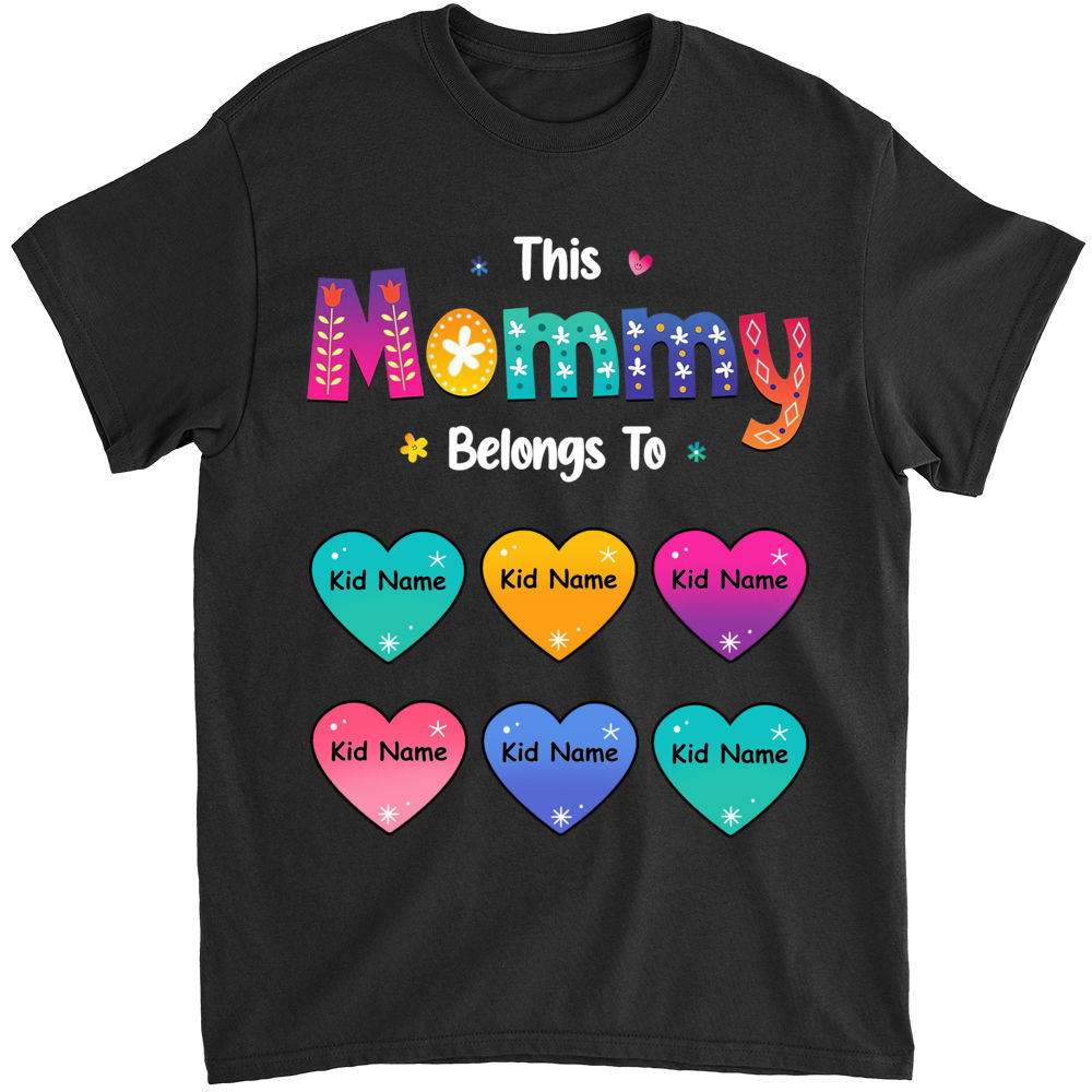 Mother's Day 2023 - Personalized This Mommy Belongs To Shirt, Mom Sweet Hearts Shirt, Mother's Day Gift, Mother Birthday Gift 28505_5