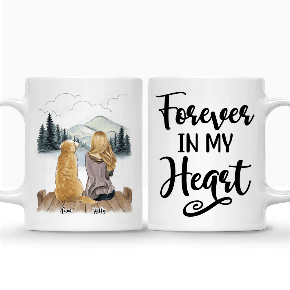 Dog Mama Enamel Coffee Mugs Custom Name Dogs Mommy Campfire Cups