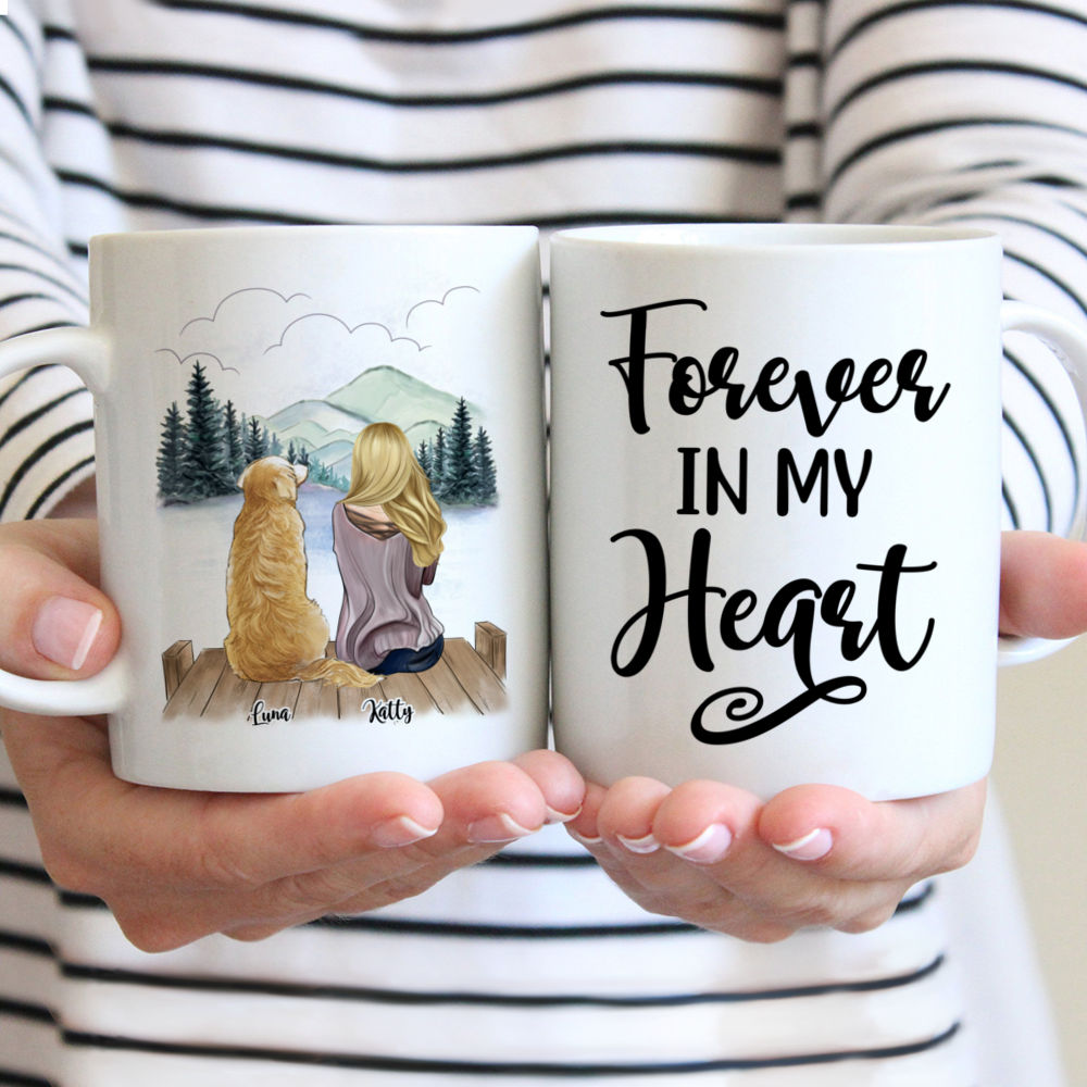 Forever In My Heart  Mug - Gossby Customized Coffee Dogs Mom Mug