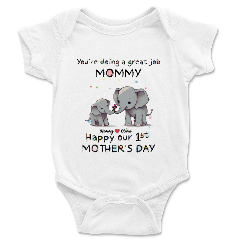 Mother's Day Gift - Newborn -   You're doing a great job mommy Happy our 1st Mother's Day_1