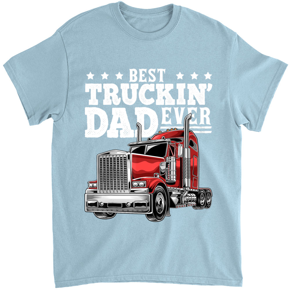 Best Truckin Dad Ever SVG PNG Funny Fathers Day 2024 Shirt Trucker