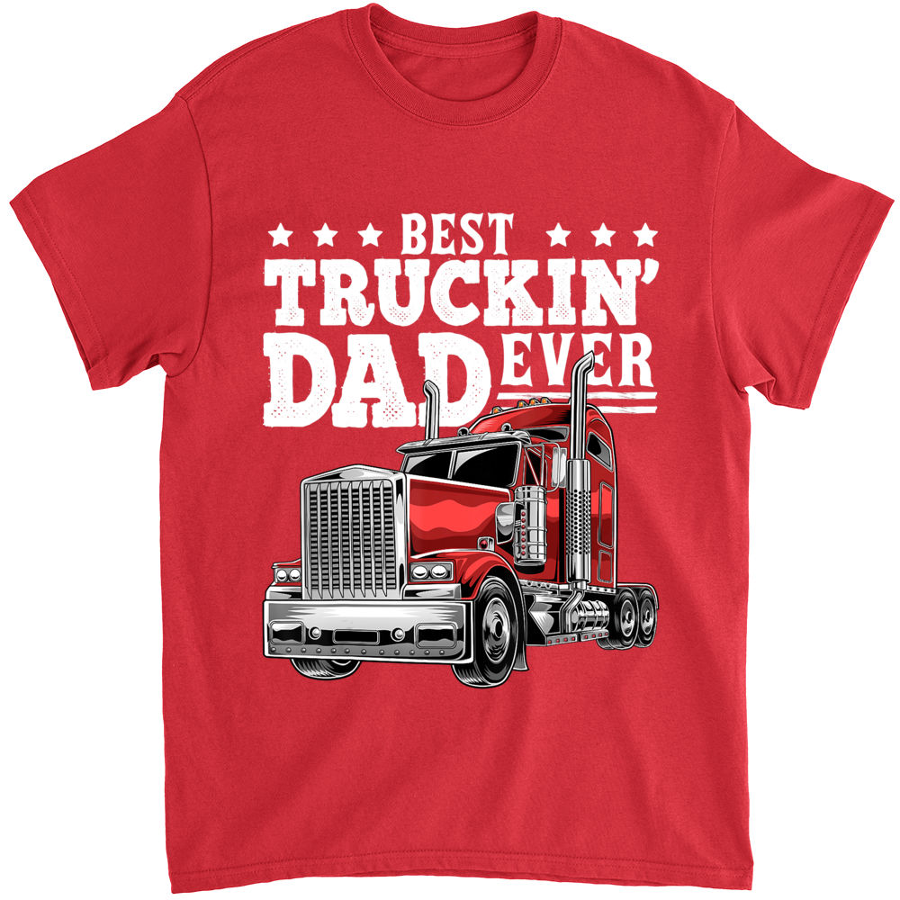 Best Truckin Dad Ever SVG PNG Funny Fathers Day 2024 Shirt Trucker