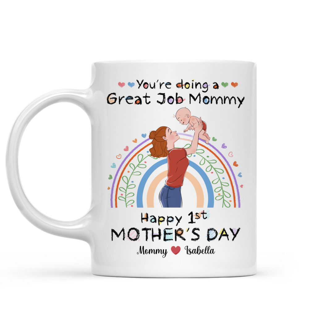 GREAT JOB MOM Coffee Mug.Christmas Gifts for Mom Gifts from