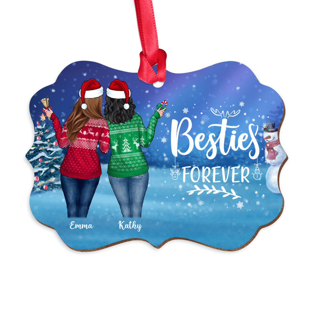 Personalized Xmas Ornament - Besties Forever (Up to 5 Girls)_3