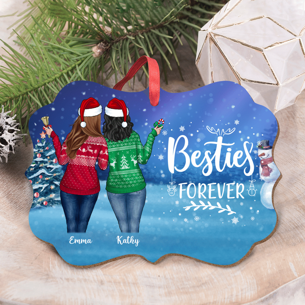 Personalized Xmas Ornament - Besties Forever (Up to 5 Girls)_2