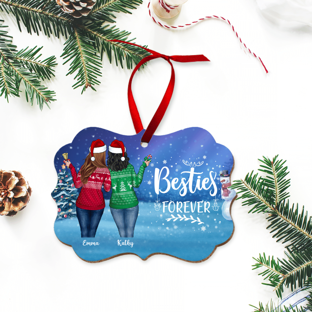 Personalized Xmas Ornament - Besties Forever (Up to 5 Girls)_5