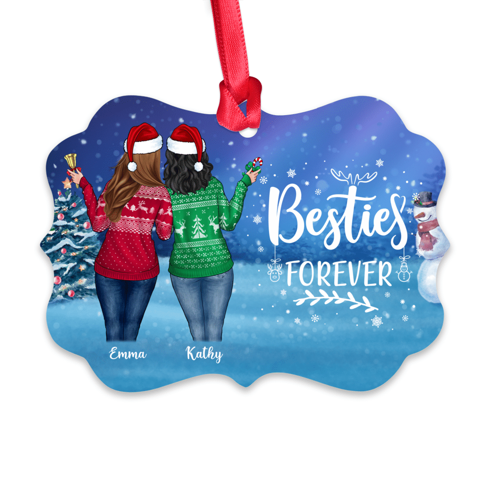 Personalized Xmas Ornament - Besties Forever (Up to 5 Girls)_1