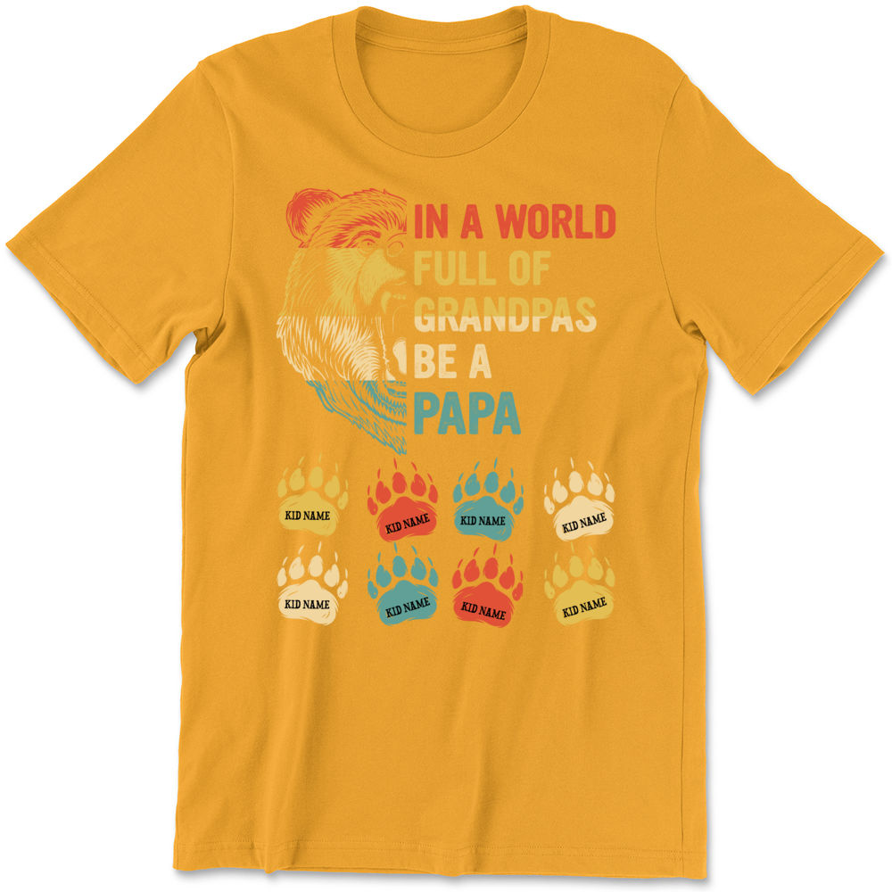 Father's day Mens In A World Full Of Grandpas Be A Papa Tank Top