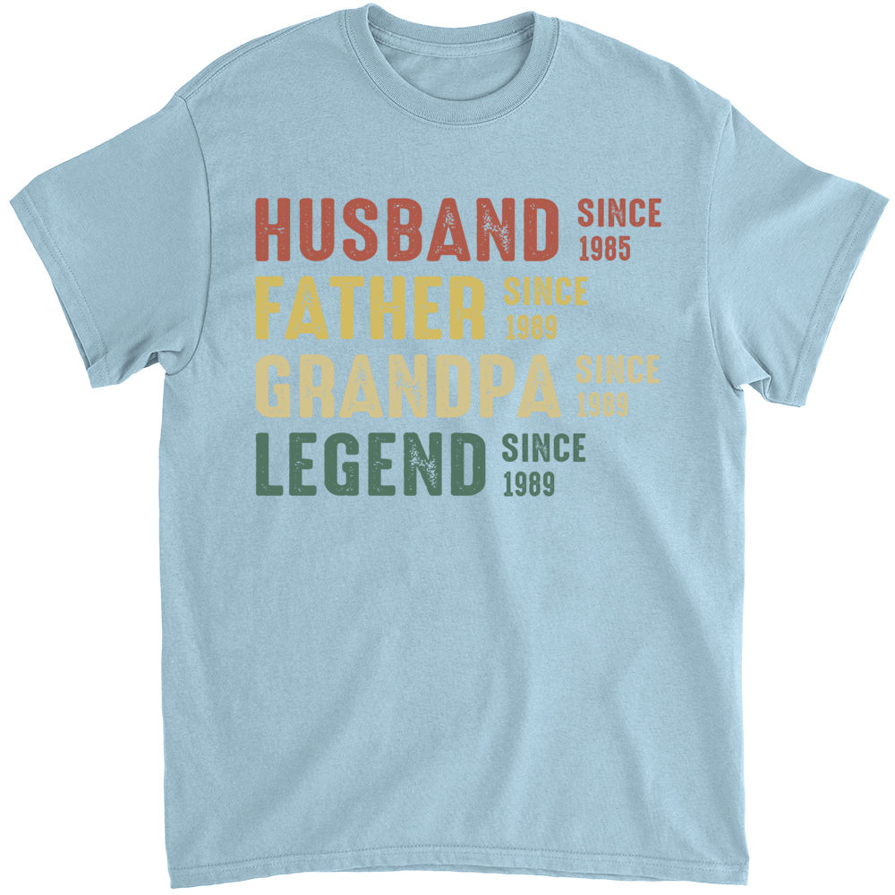 Legend Husband Daddy Grandpa Shirt, Fathers Day Shirt, Custom Grandpa Shirt, Papa Shirt, Daddy Shirt, Custom Granddad Tee, Gift for Grandpa