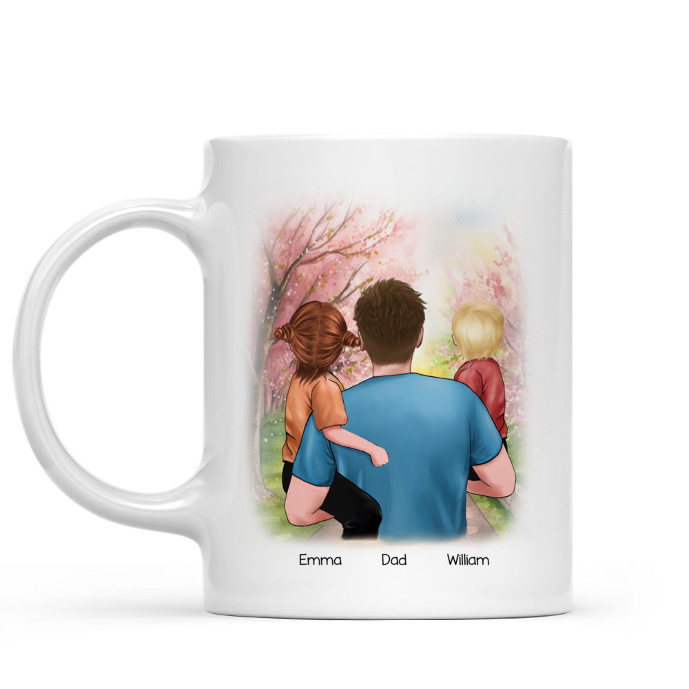 Father and Children - Best dad ever (29414) - Personalized Mug_2