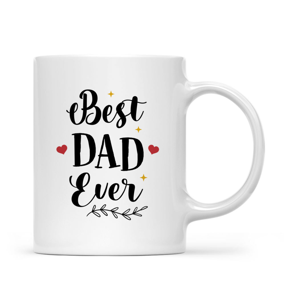 Father and Children - Best dad ever (29414) - Personalized Mug_3