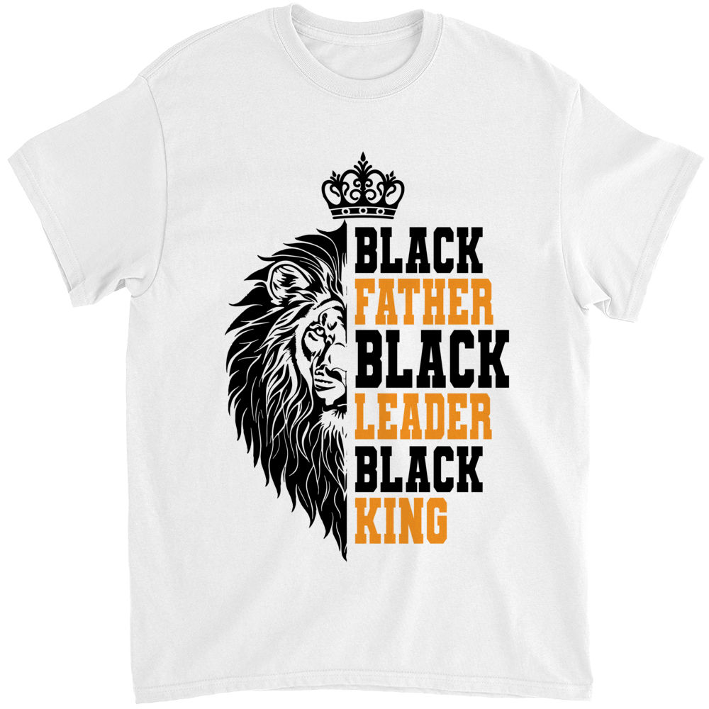 Father's Day - Black Father Black Leader Black King Shirt 29421_2