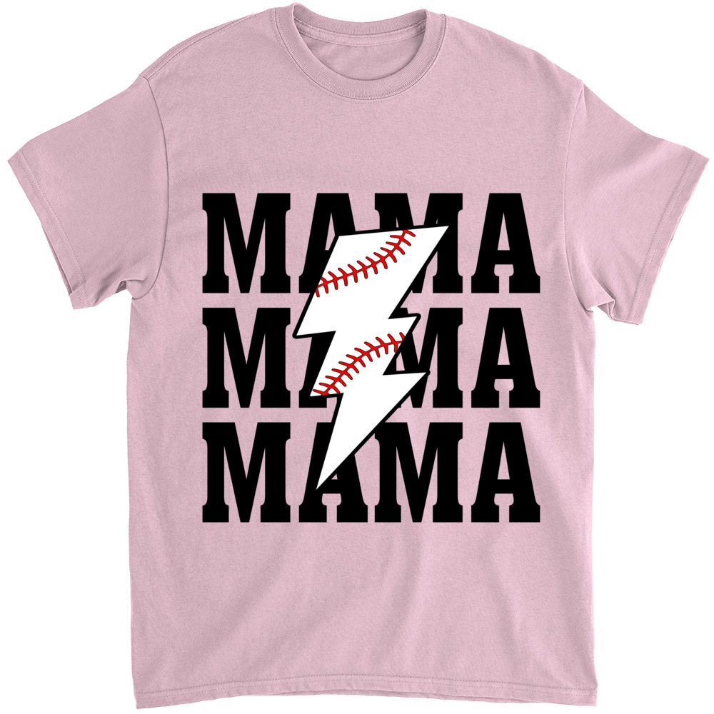 mother's day - Baseball Mama Shirt, Mama Lightning Shirt mother's day - Baseball Mama Shirt, Mama Lightning Shirt