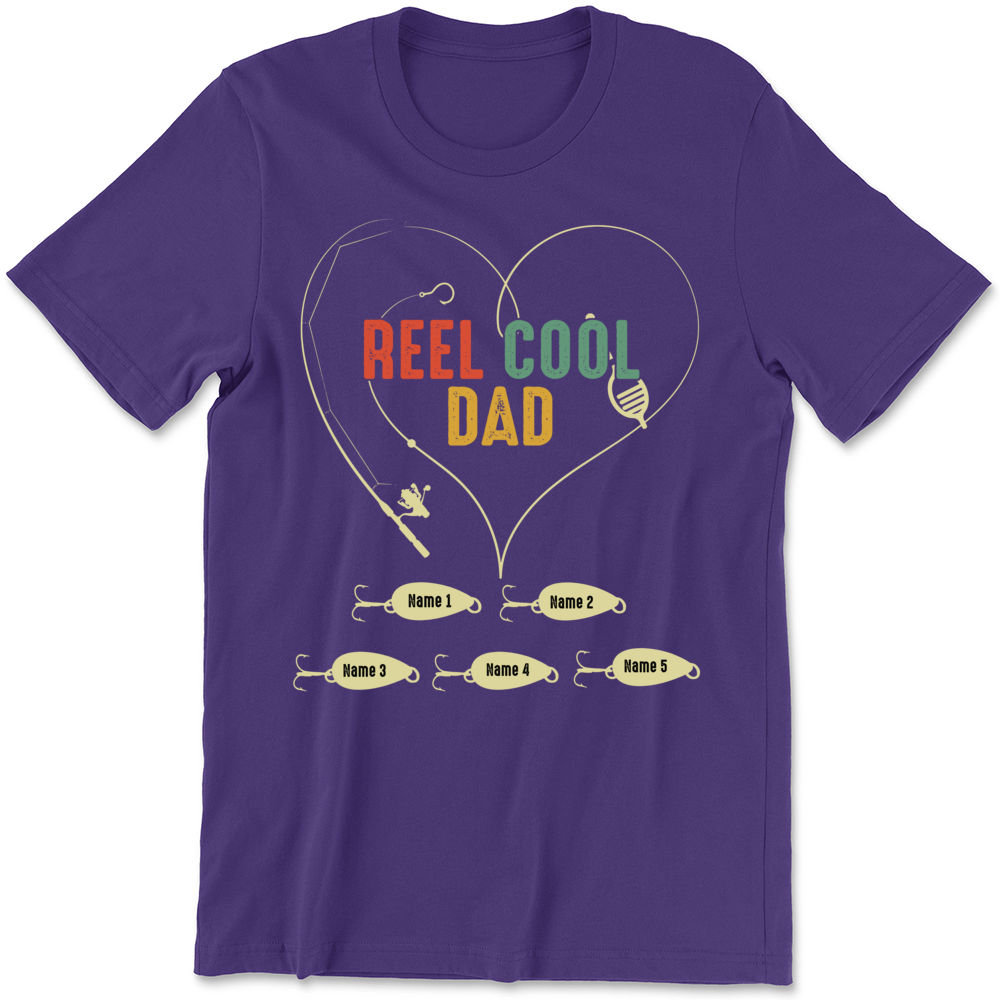 Father's day - Personalized Reel Cool Dad Shirt, Funny Fishing