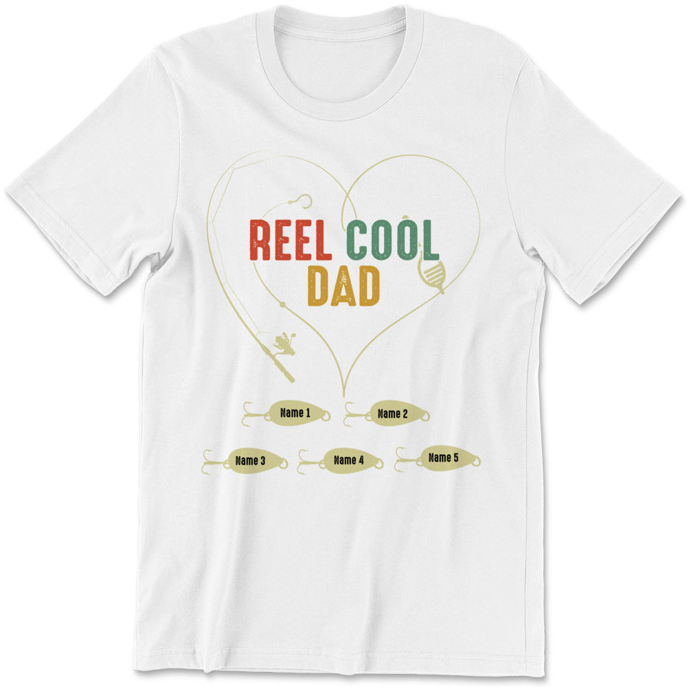 Father's day - Personalized Reel Cool Dad Shirt, Funny Fishing