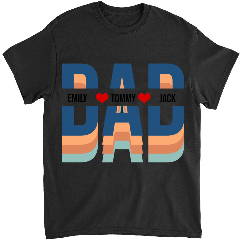 Father's day - Custom Dad Shirt, Dad Shirt With Kids Names, Father's Day Gift, New Dad Shirt, New Dad Gift, Personalized Dad Shirt, Custom Kids Names Shirt 29542_7