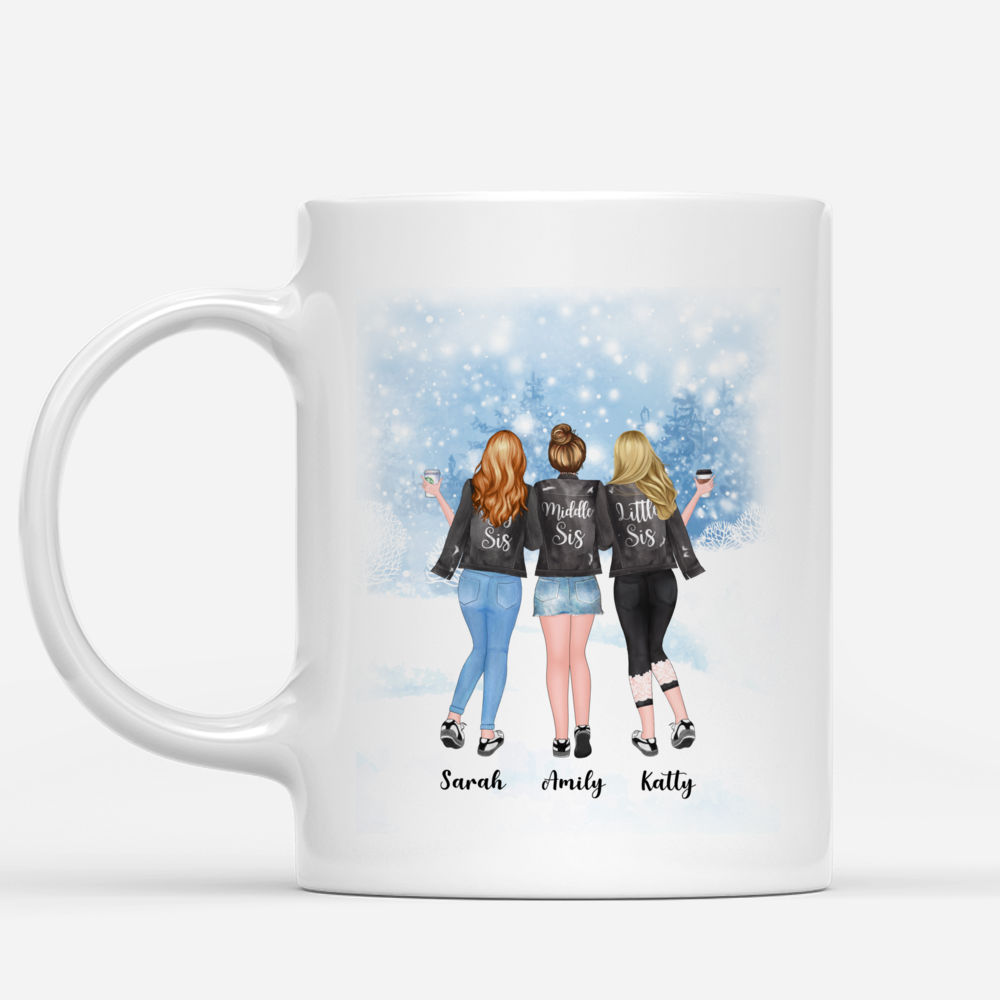 Personalized Mug - Up to 6 Girls - Sisters Make Life More Beautiful_1