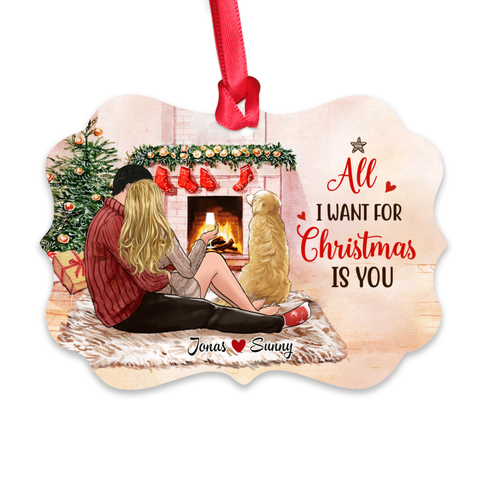 Personalized Ornament - Gifts For Couples - Christmas Gifts - All I want for Christmas is you (Custom Ornament -Christmas Gifts For Women, Men)_1