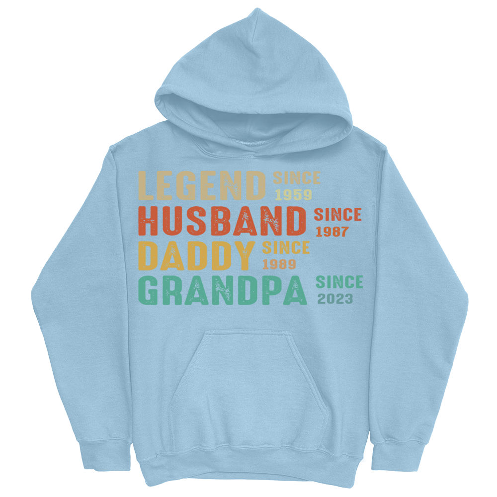 Father Husband Fishing Legend Vintage Fathers Day Gift Fisherman Kids  T-Shirt by Lisa Stronzi - Pixels