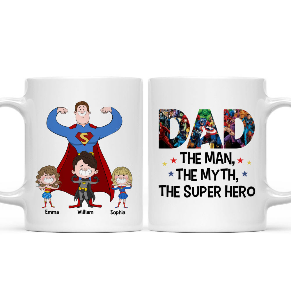 Clever Dad Turns Children Into Superheroes Using Pop-Culture Mugs