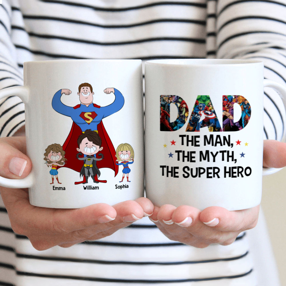 Clever Dad Turns Children Into Superheroes Using Pop-Culture Mugs