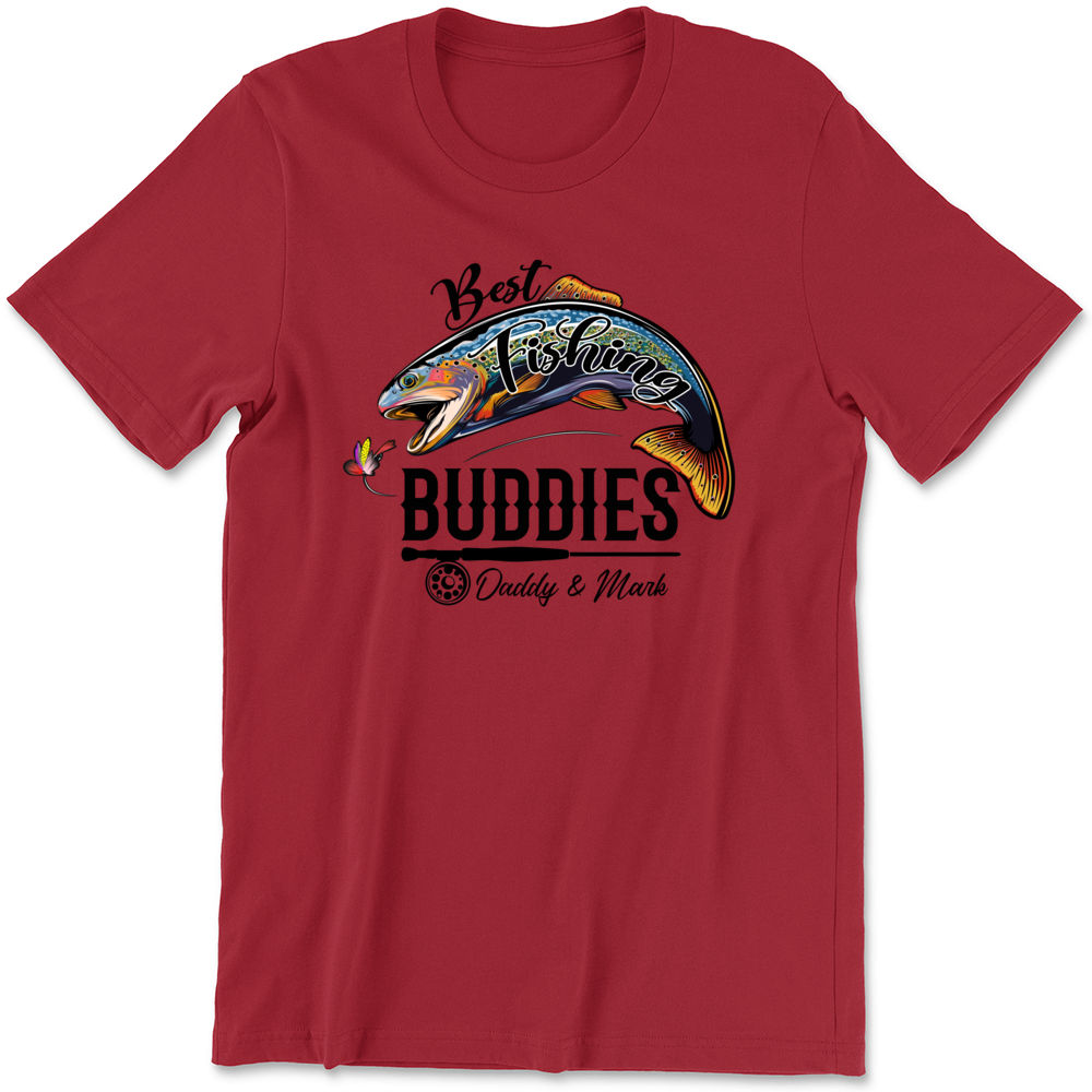 Father's Day 2023 - Personalized Fishing Buddies Dad Shirt, Custom