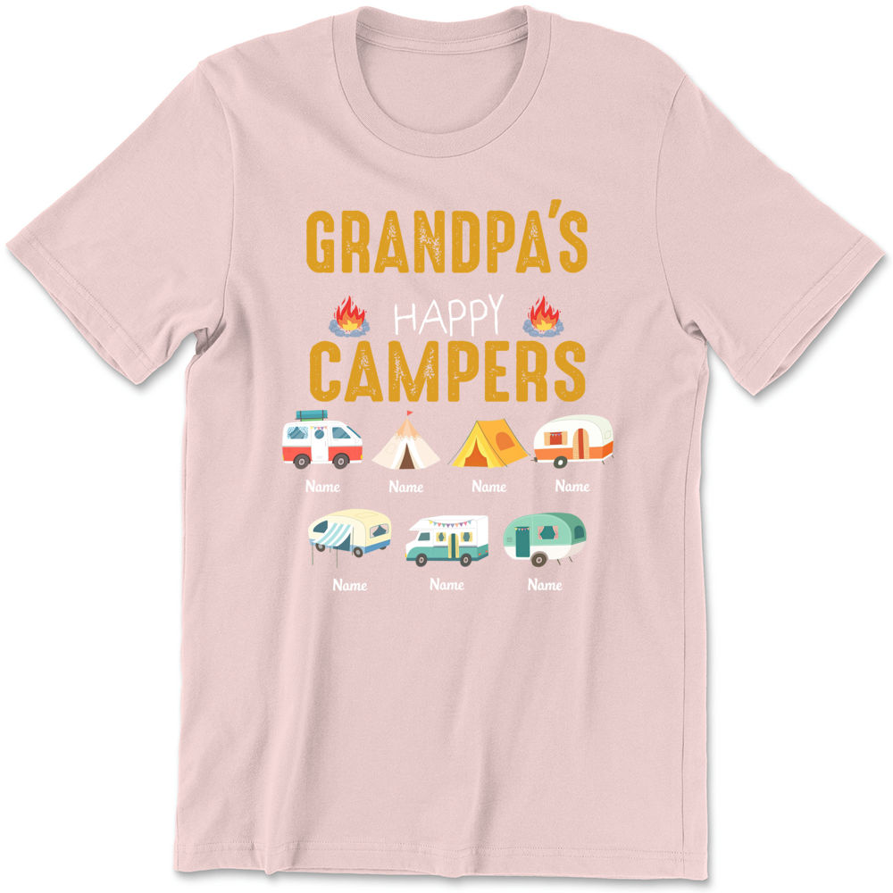 Camping Papa Gift for Him Father's Day Crewneck Sweatshirt - TeeHex