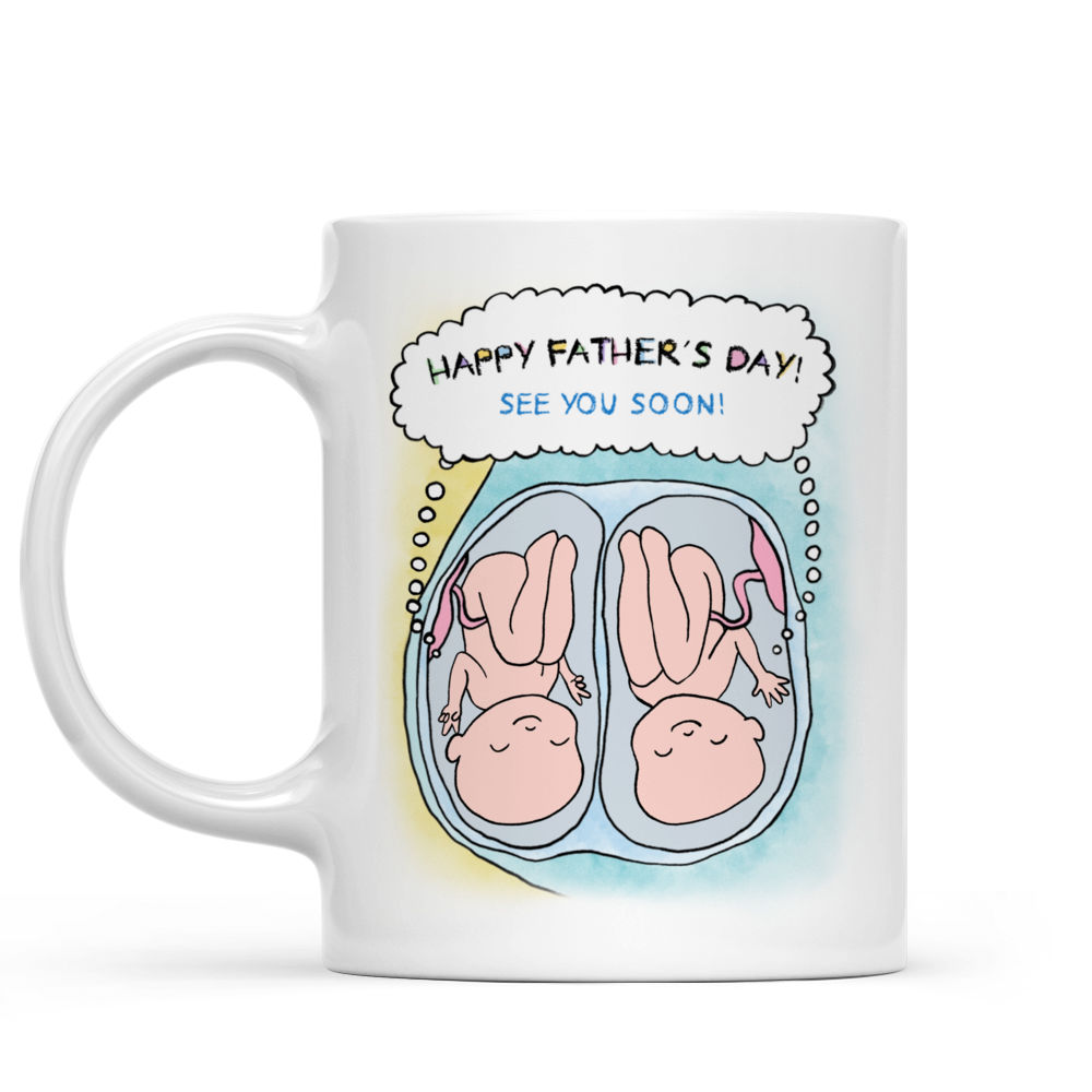 Soon To Be Dad Mug, Message from the Bump Father's Day Gift