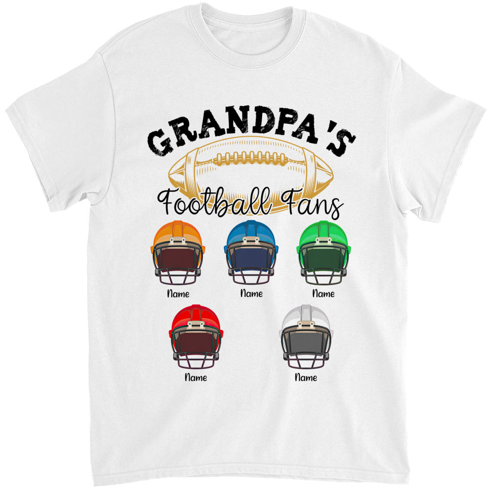 Father's Day 2023 - Personalized Grandpa's Football Fan Shirt