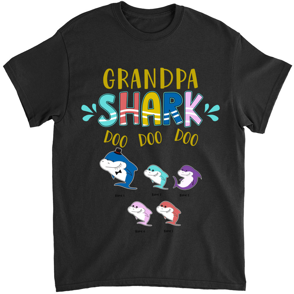 Grandpa Shark T-Shirt Doo Doo Doo - Father's Day Shirt Grandpa Shark T-Shirt Doo Doo Doo - Father's Day Shirt
