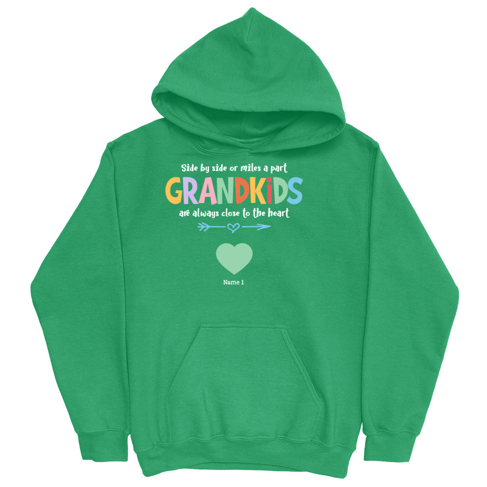 or Father\'s Kid the to heart side For grandma Personalized milrs - custom Father\'s shirt, part are Day alwways Day 30646 Name grandkids Shirt, T- Side by 2023, close Gift a grandpa,