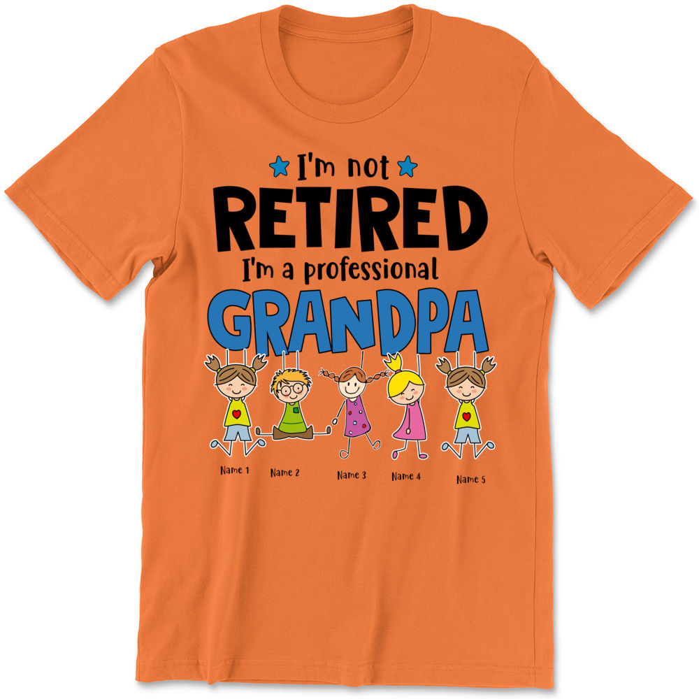 Personalized Retirement Gift I'm A Professional Grandpa Shirt