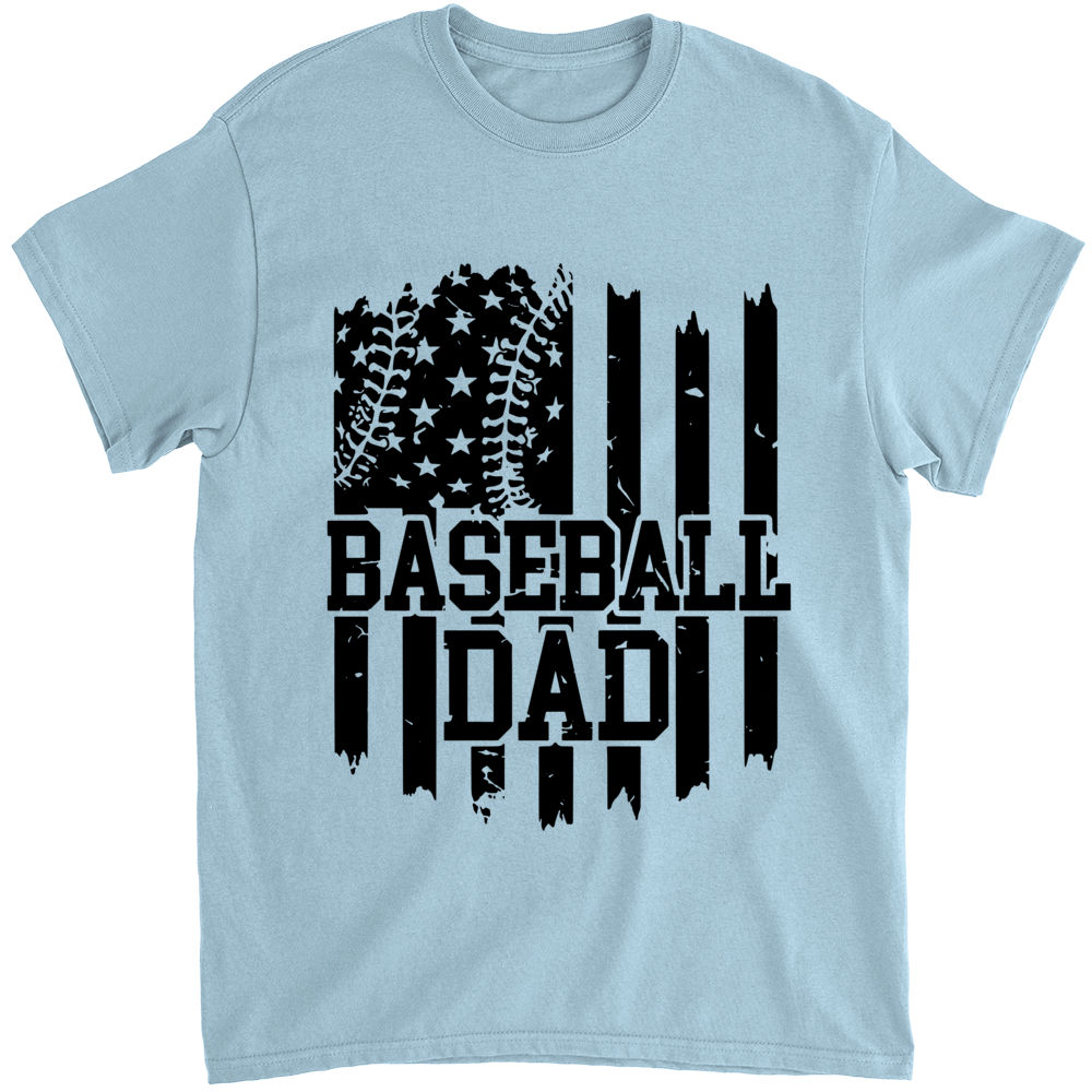 Interest Pod Unique Father's Day Gift, Personalized Shirts Baseball Dad Like A Normal Dad But Louder and Prouder Shirt for Baseball Dad HK10 