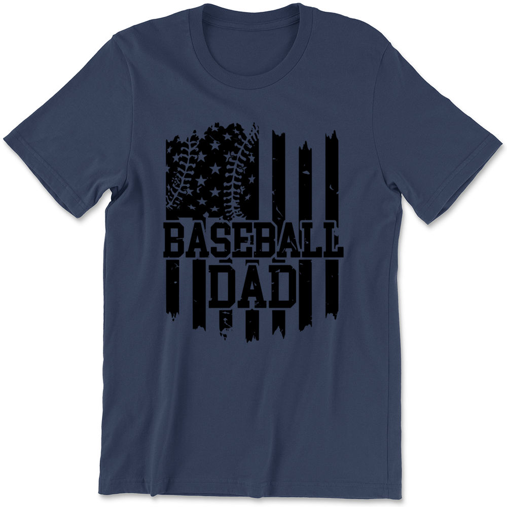 Baseball Dad Mens Black Cotton T-Shirt Funny Gifts For Baseball Dad - 365  IN LOVE - Matching Gifts Ideas