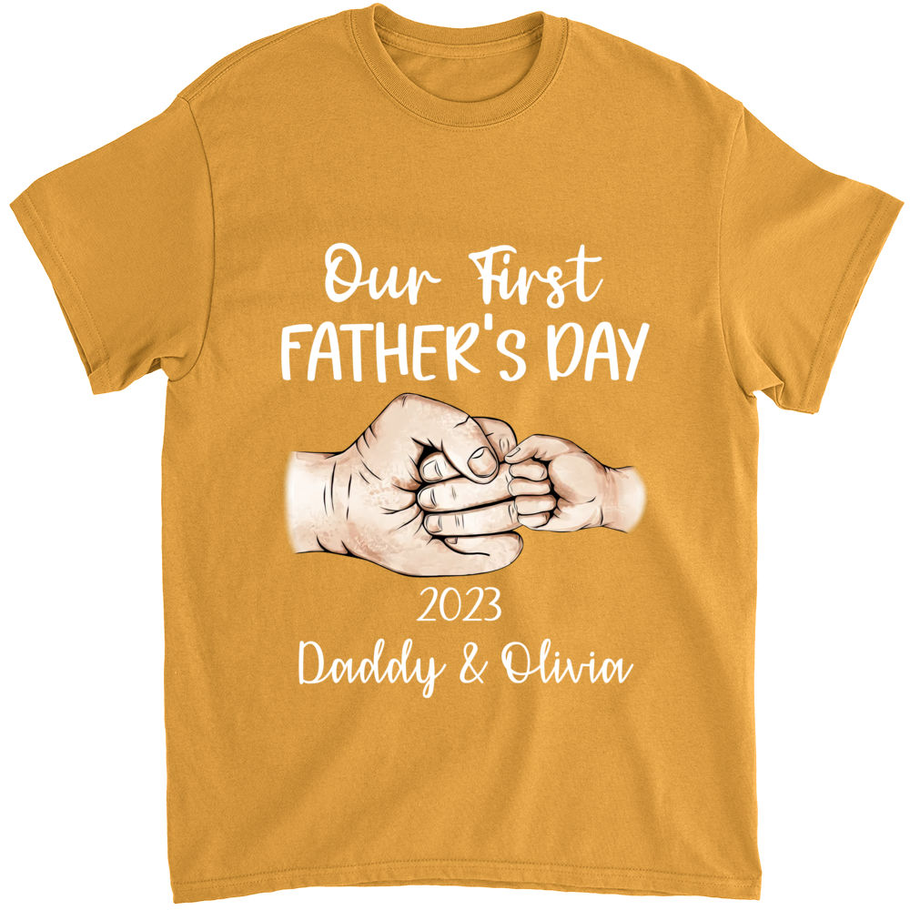 Fist Bump Shirt, Custom Dad and Son Matching, Personalized Fathers Day Shirt  - Bring Your Ideas, Thoughts And Imaginations Into Reality Today