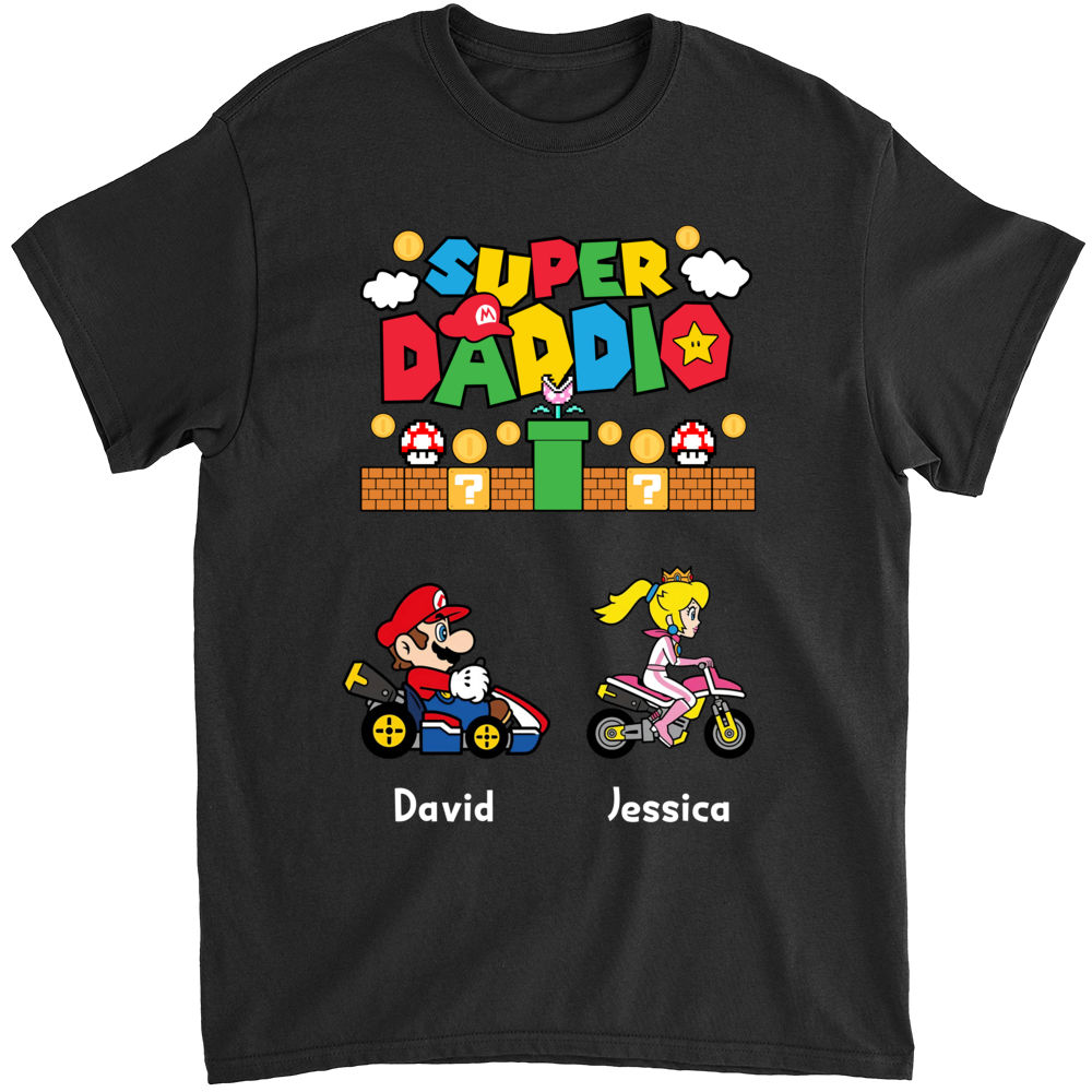 Personalized Shirt - Father's Day Gifts 2023 - Super Daddio (MR1)_1