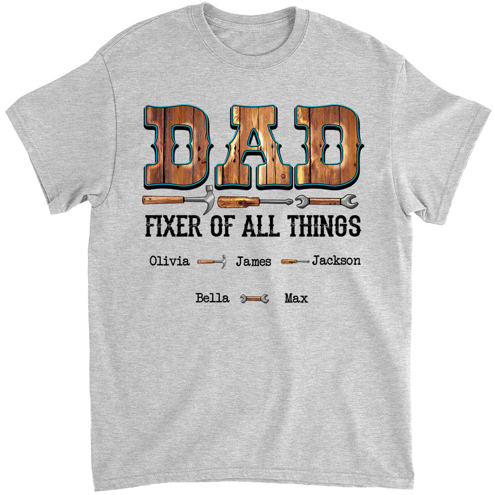 Father's Day 2023 - Personalized Dad's Garage Shirt, Custom Grandpa Little  Helpers Shirt, Best Dad Shirt, Cool Dad Shirt, Gift For Daddy Father 30571