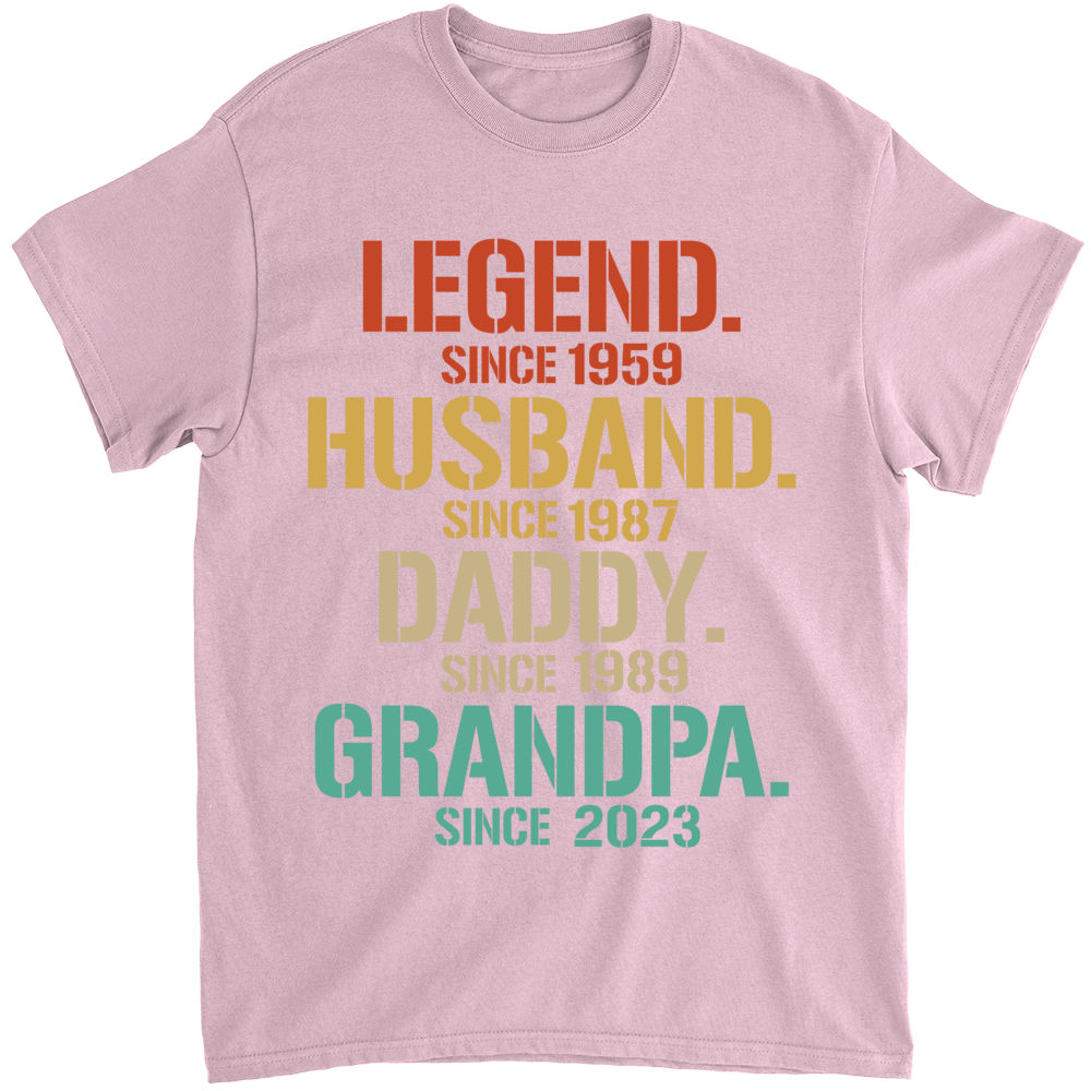 Personalized Dad Grandpa Shirt, Husband Father Grandpa Legend Fathers Day  Gift - Bring Your Ideas, Thoughts And Imaginations Into Reality Today