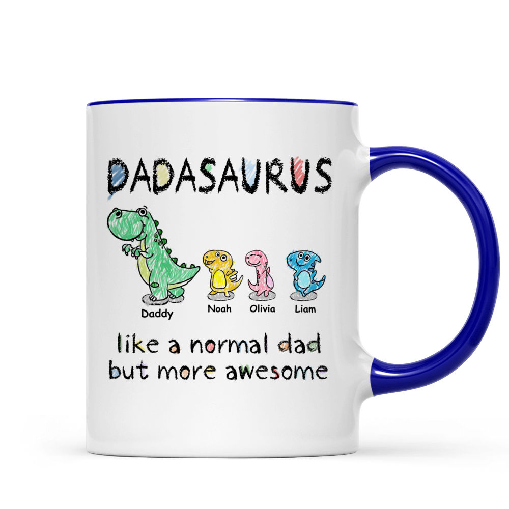 Personalized Gift Dadasaurus Colorful Mug 25419 - Famvibe