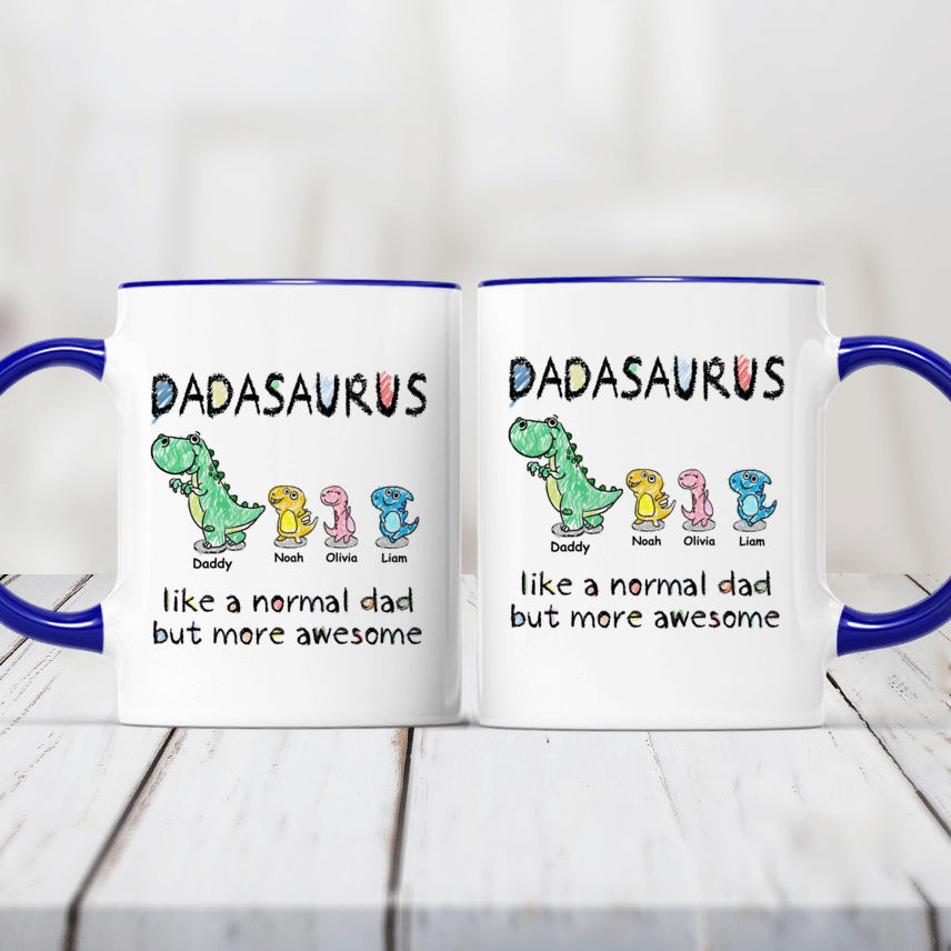 Dadasaurus Coffee Mug Like A Normal Dada But More Rawrsome